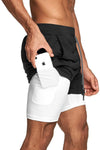 2 IN 1 ATHLETIC SHORTS