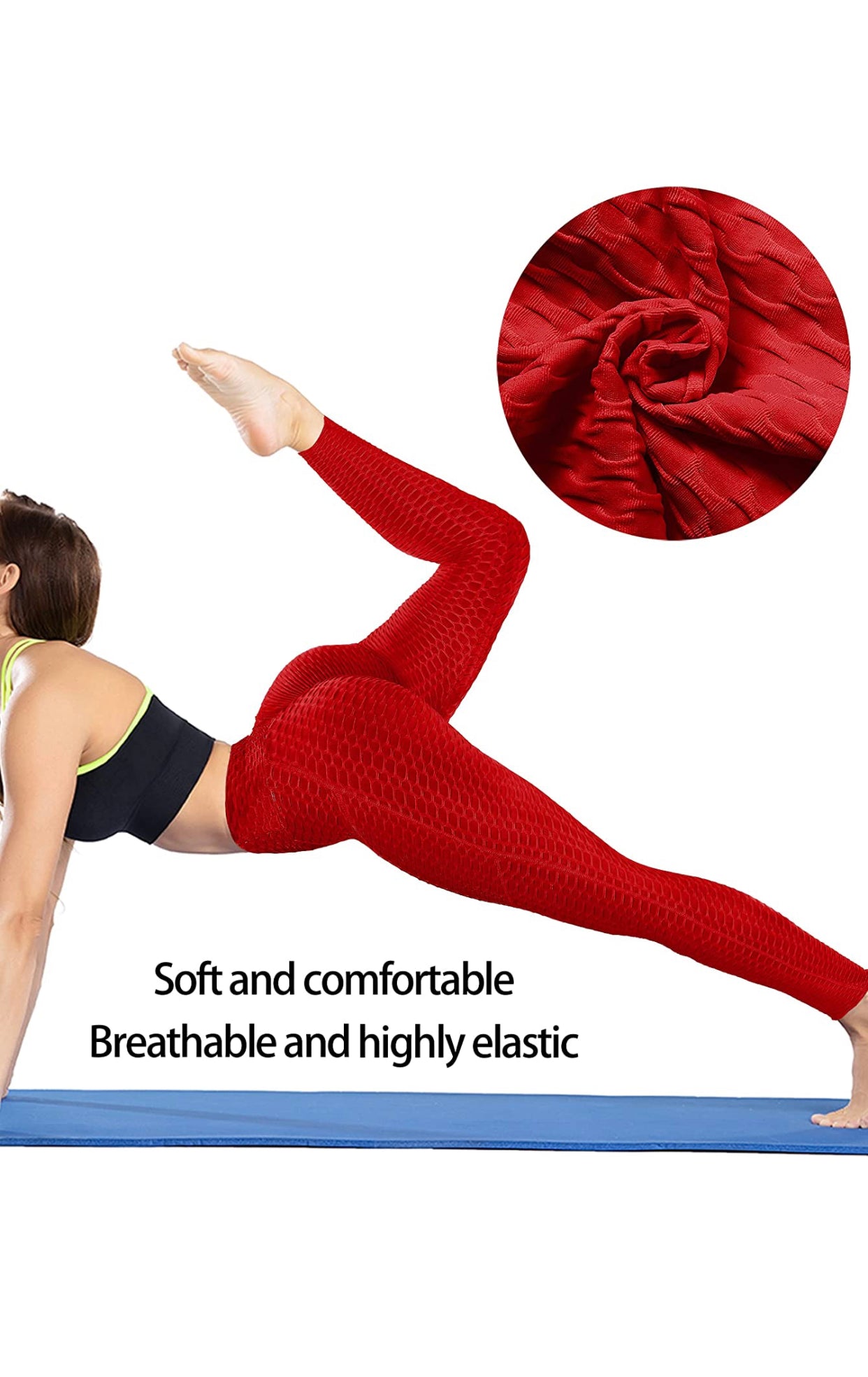Breathable Honeycomb Textured Sports Leggings  Fashion clothes women,  Sports leggings, Leggings