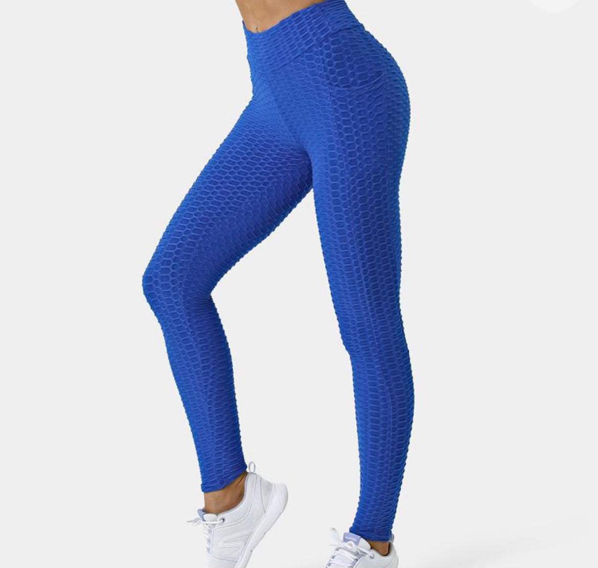 HONEYCOMB LEGGINGS WITH POCKETS - Sleek And Neat